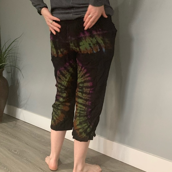 BNWOT Colorful Tie Dye Baggy Pants - Picture 4 of 4